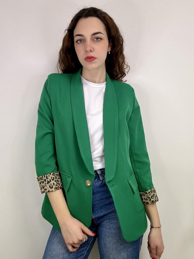 Blazer leopardato