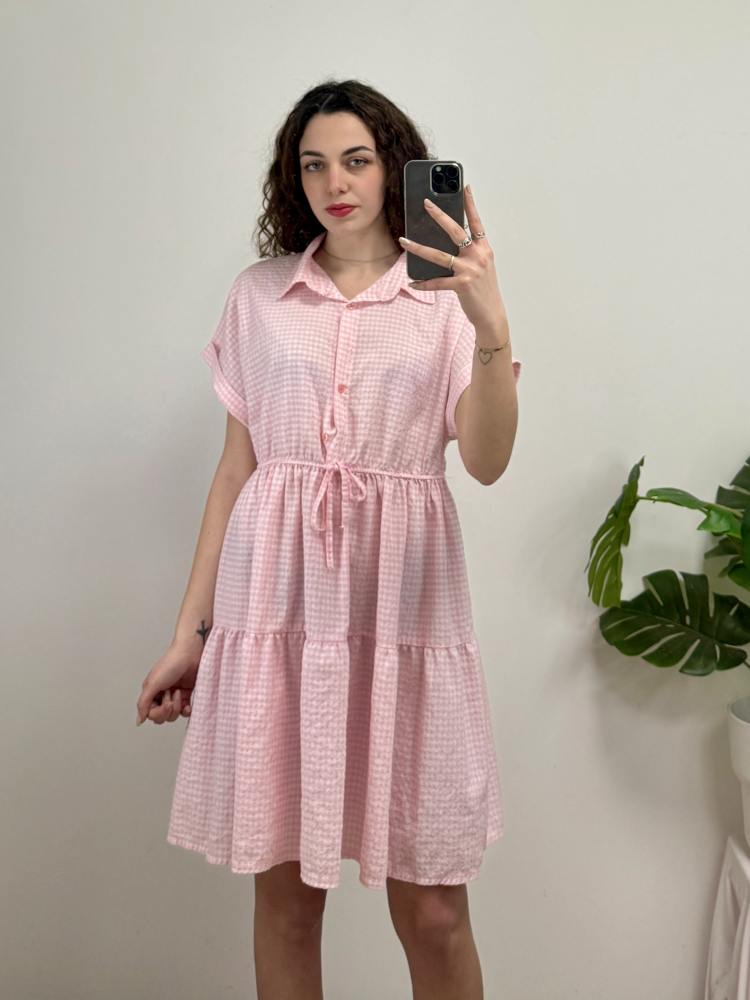 Abito quadretti corto