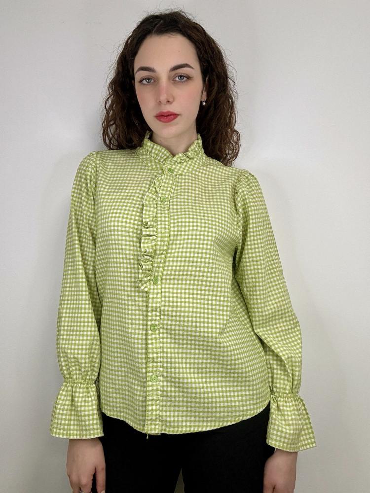 Camicia a quadri colletto