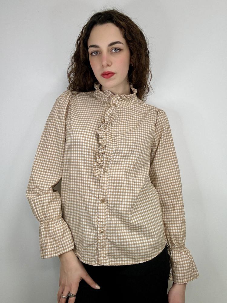 Camicia a quadri colletto