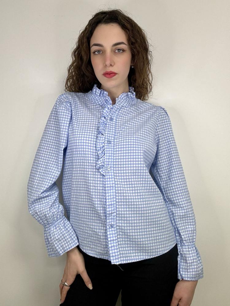 Camicia a quadri colletto