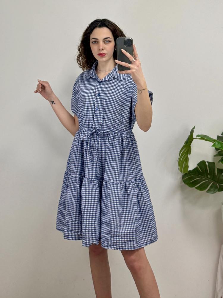 Abito quadretti corto