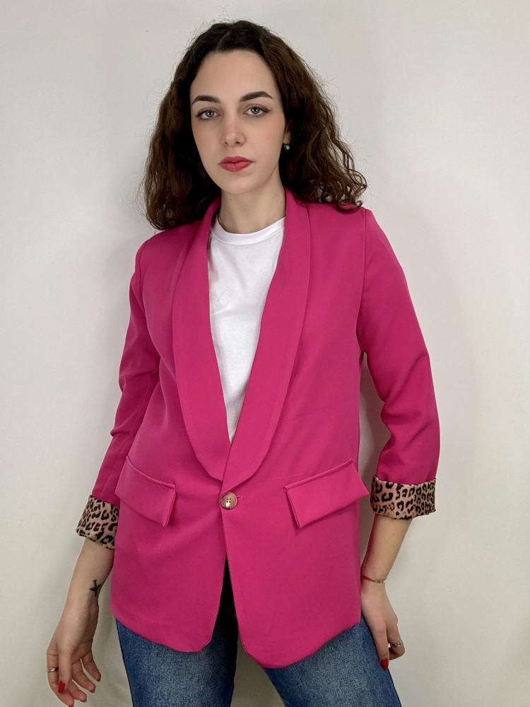 Blazer leopardato