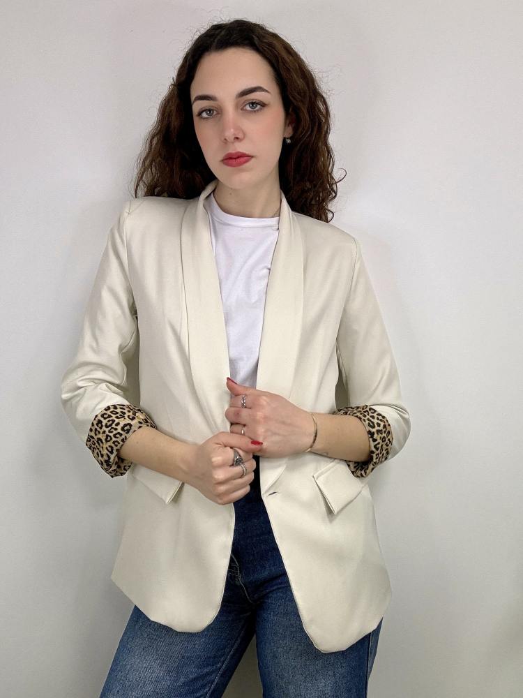 Blazer leopardato