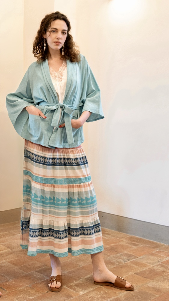 Flounce Tiered Long Skirt I Devotion