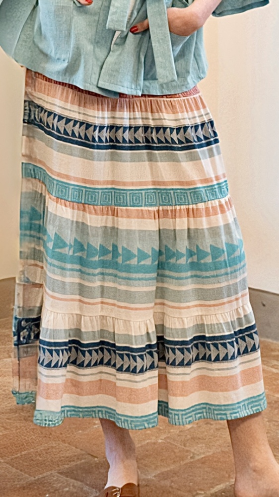 Flounce Tiered Long Skirt I Devotion