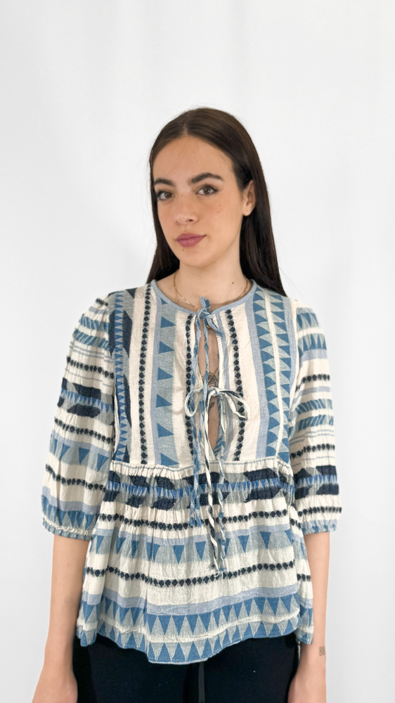 Ribbon Tie Blouse I Devotion