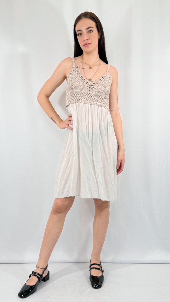 Knit Gathering Midi Dress