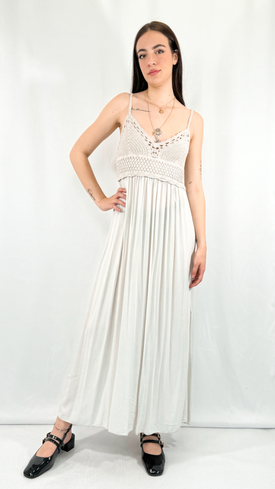 Knit Gathering Maxi Dress