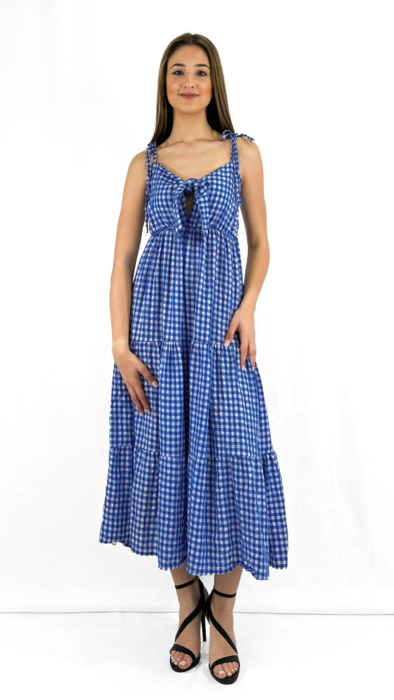Checkered Tiered dress