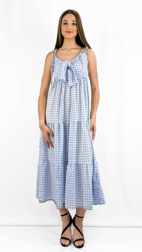 Checkered Tiered dress