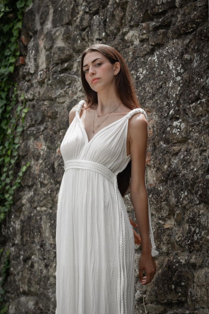 Greek Style Rope Maxi Dress