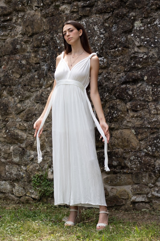 Greek Style Rope Maxi Dress