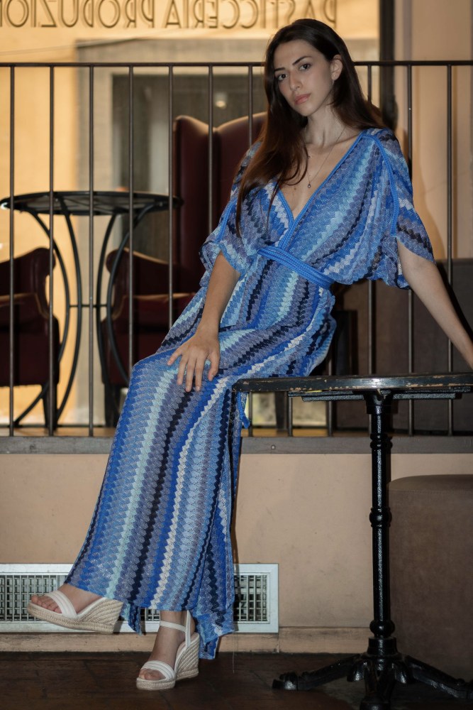 Open Work Piping Dress