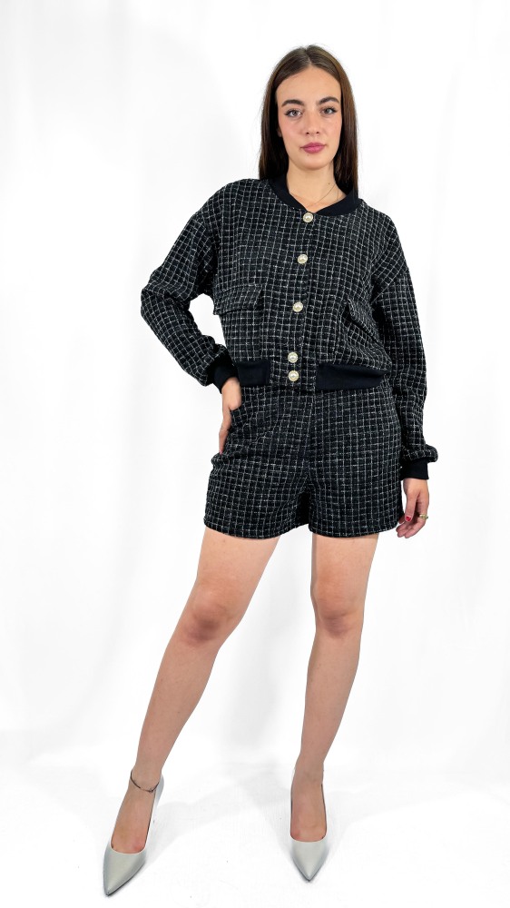 Chanel Tweed Jacket Shorts Coord Set