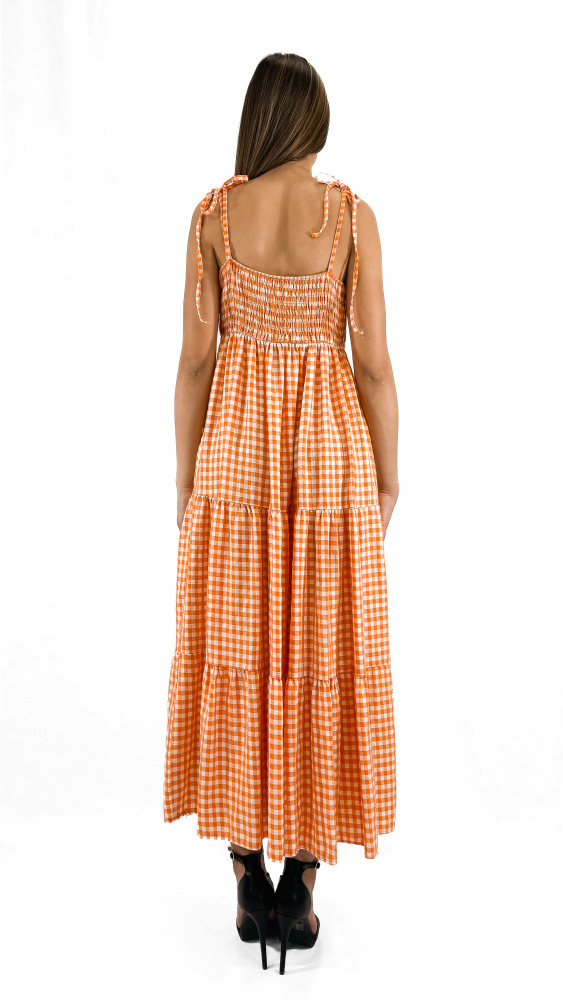 Checkered Tiered dress