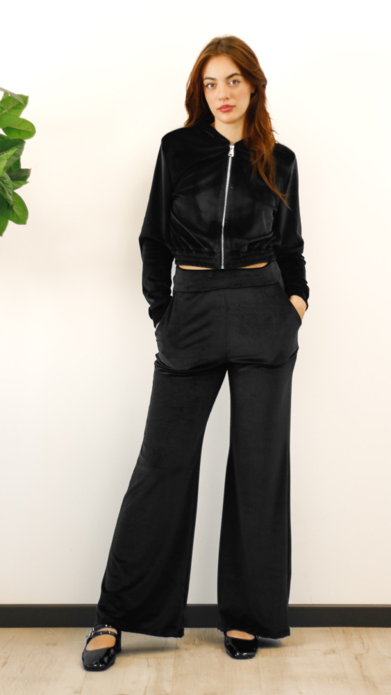 Suede Track Jacket Trousers Coord Set