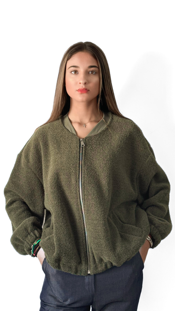 Wool Bomber Jacket