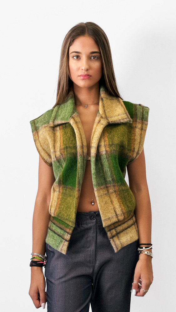 Checkered Vest