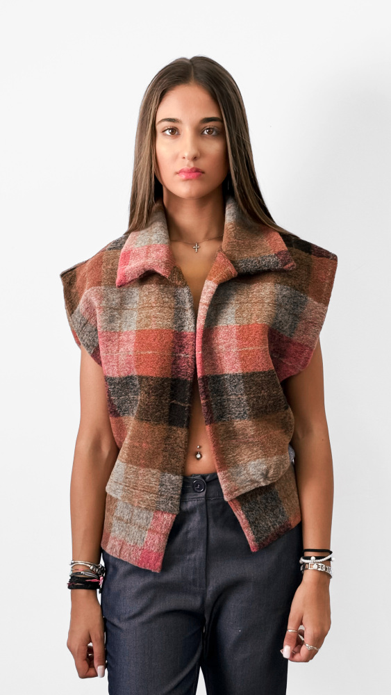 Checkered Vest