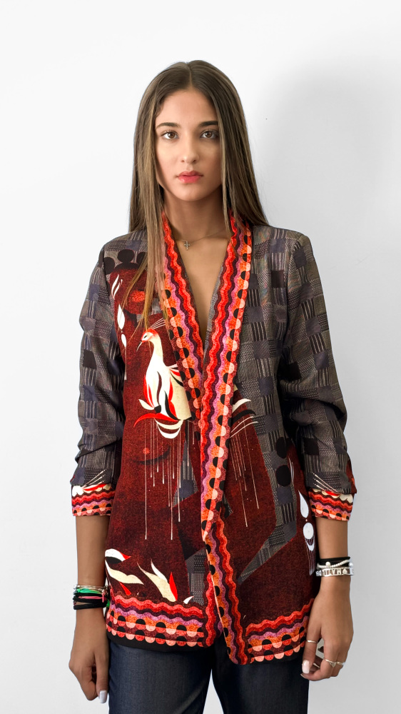 Fantasy Animal Print Blazer