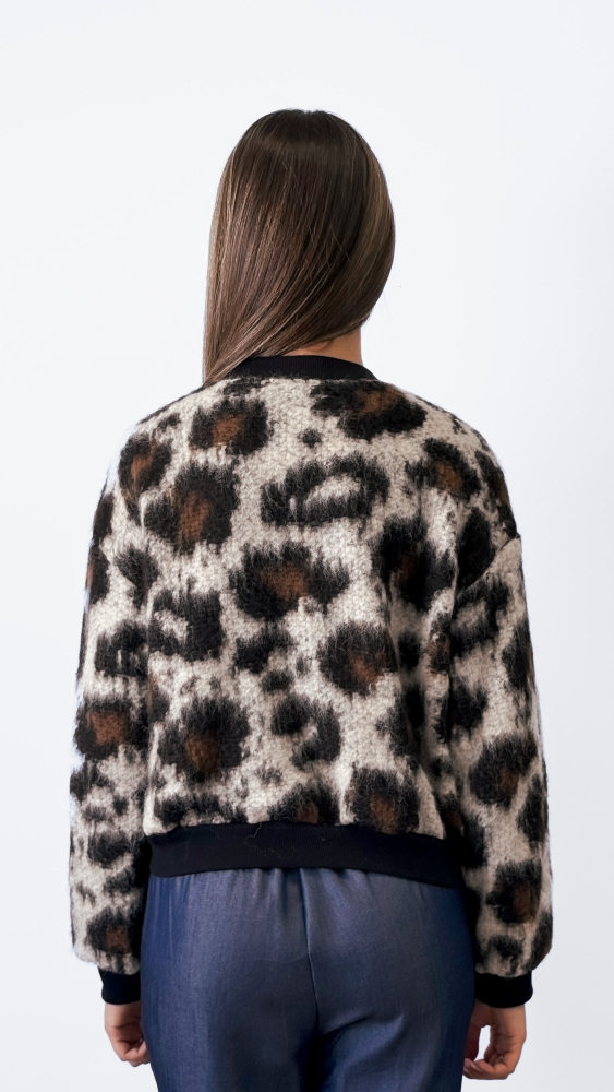 Leopard Fantasy Wool Jacket