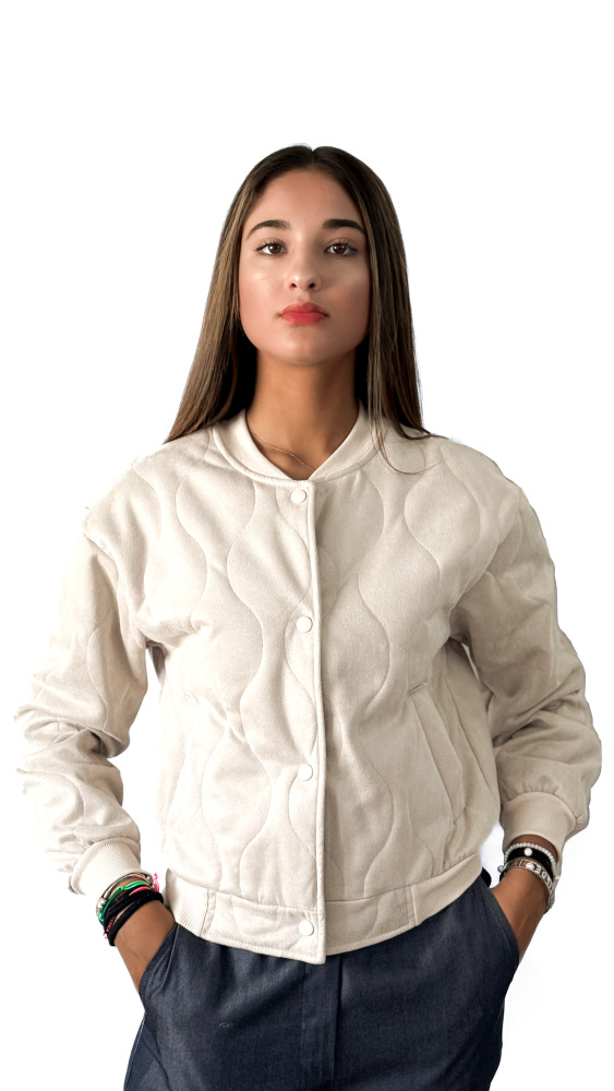 Quilted Bomber Jacket