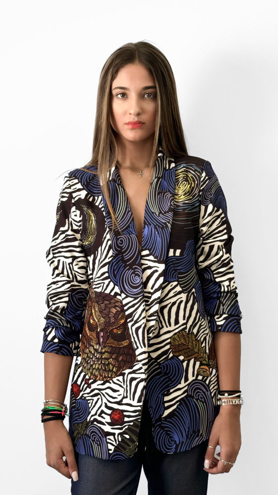 Fantasy Animal Print Blazer