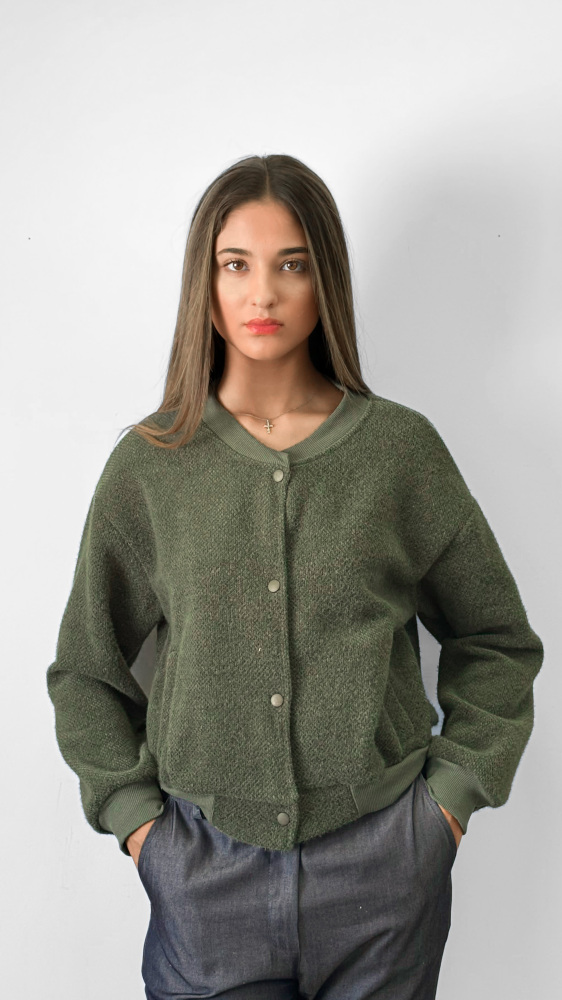 Dropped Shoulder Bomber Jacket