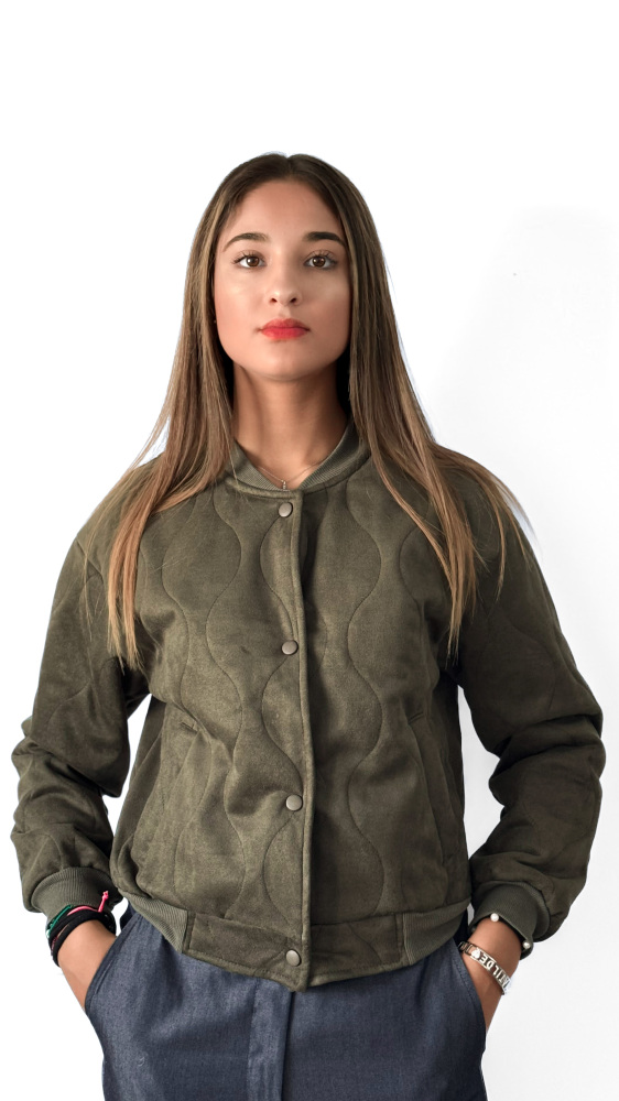 Quilted Bomber Jacket