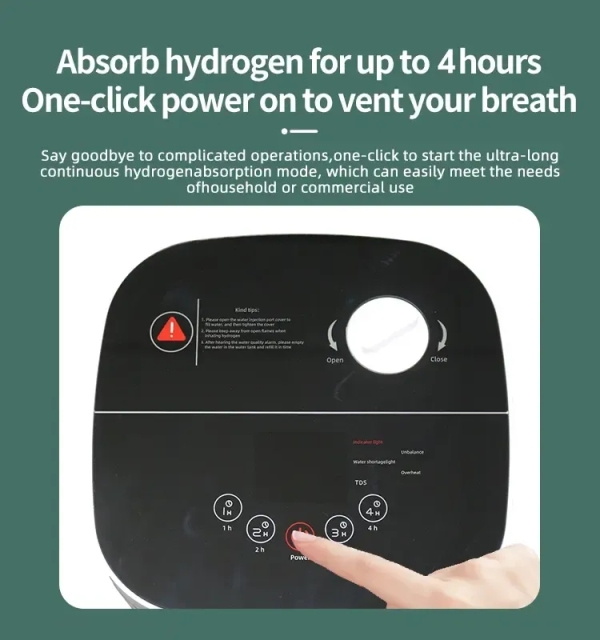 Máquina portátil de terapia de inhalación de hidrógeno molecular, máquina de inhalación de hidrógeno de 150ML/300ML