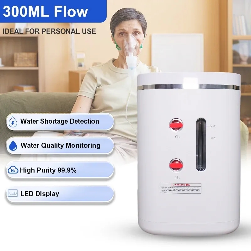 Portable 150ML/ 300ML Hydrogen Inhalation Machine Molecular Hydrogen Inhalation Therapy Machine