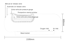 Cámara hiperbárica dura del oxígeno de Shell duro al por mayor 2,0 ATA HBOT cámara hiperbárica dura