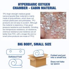 32''D 2.0 ATA Lying Soft Shell Hyperbaric Oxygen Therapy HBOT Chamber With Oxygen Concentrator