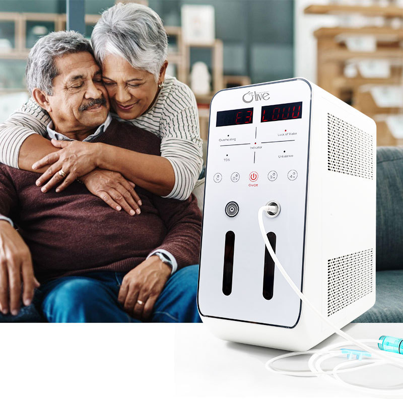 New Olive 600ml/ 900ml Hydrogen Inhalation Machine Hydrogen Breathing Inhalation Therapy Machine