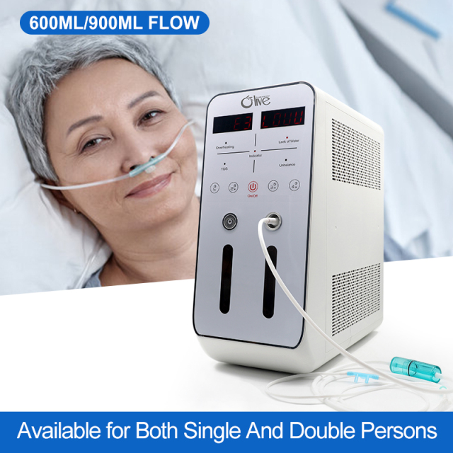 New Olive 600ml/ 900ml Hydrogen Inhalation Machine Hydrogen Breathing Inhalation Therapy Machine