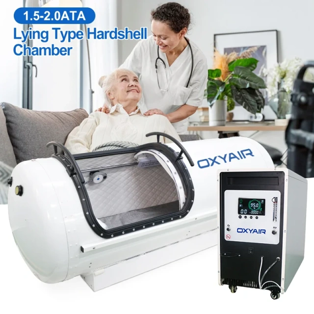 30"D 2.0 ATA Medical Wound Healing Hyperbaric Oxygen Chamber Therapy Machine HBOT Machine With Air Cooler