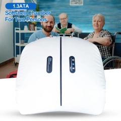 Cámara hiperbárica portátil vertical doble del oxígeno de la cámara hiperbárica para la atención sanitaria