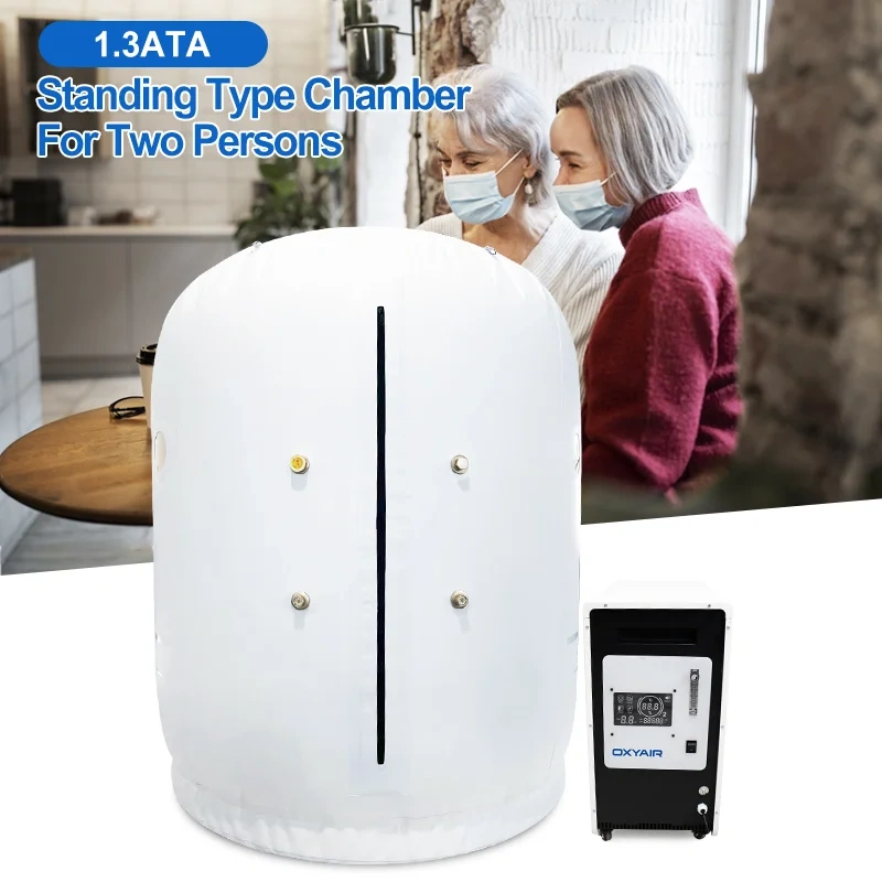 2 Persons Home O2 Hyperbaric Oxygen Therapy Soft Standing Hyperbaric Chamber For Healing