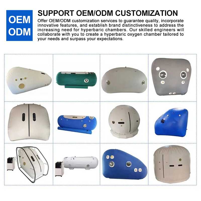 34"D 2.0 ATA Portable Hyperbaric Chamber For Athletes Lying Type Soft Home Oxygen Chamber