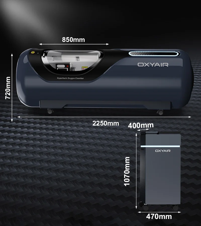 34"D 1.3-2.0 ATA Rec Center/ Leisure Centre Hyperbaric Oxygen Therapy Hyperbaric System Hard Shell Hyperbaric HBOT Chamber