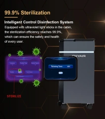 1,5-2,0 ATA alta calidad Fitness/bienestar sistema hiperbárico comercial carcasa dura cámara de terapia hiperbárica TOHB
