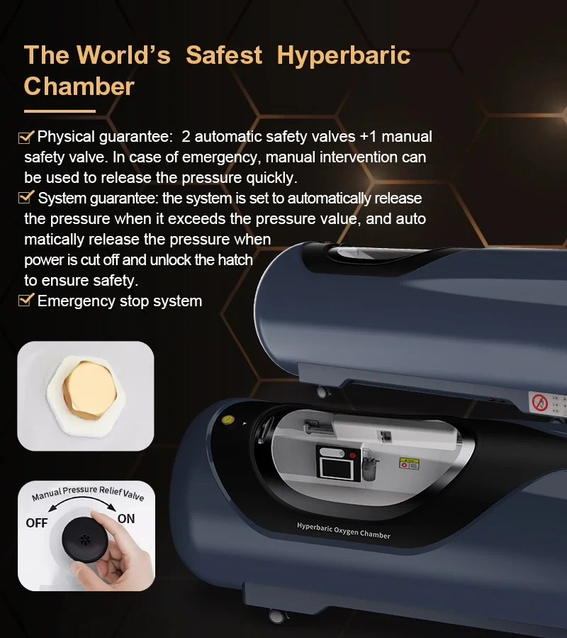 34"D 2.0 ATA Fitness/ Wellness Athletes Hard Shell HBOT Therapy Chamber