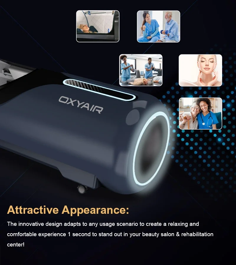 34"D 1.3-2.0 ATA Rec Center/ Leisure Centre Hyperbaric Oxygen Therapy Hyperbaric System Hard Shell Hyperbaric HBOT Chamber