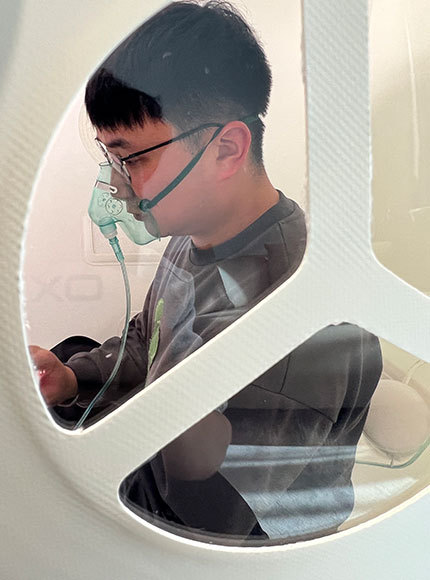 Cámara hiperbárica portátil accesible para sillas de ruedas Cámara para sentarse