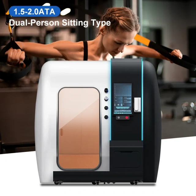 2.0ATA Dual-Person Hard Shell Sitting Type Hyperbaric Oxygen Chamber For Sports Recovery