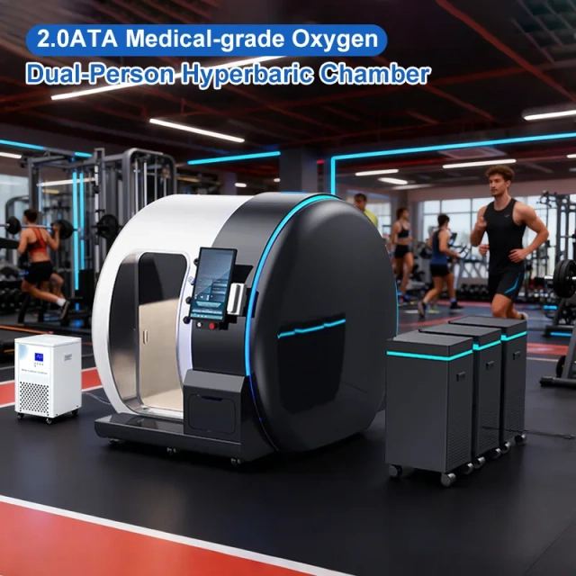2.0ATA Dual-Person Hard Shell Sitting Type Hyperbaric Oxygen Chamber For Sports Recovery