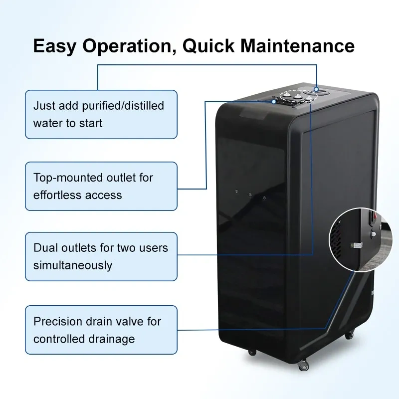 Latest 3000ML Hydrogen Generator Hydrogen Gas Inhalation Machine Hydrogen Oxygen Machine
