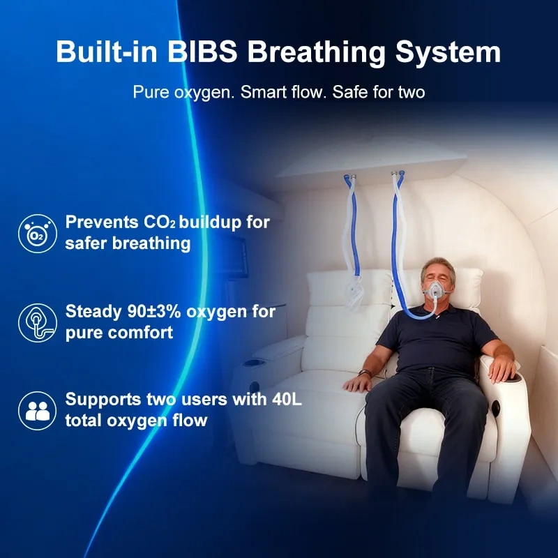 2.0ATA Hard Shell Red Light Hyperbaric Oxygen Chamber For Healthcare