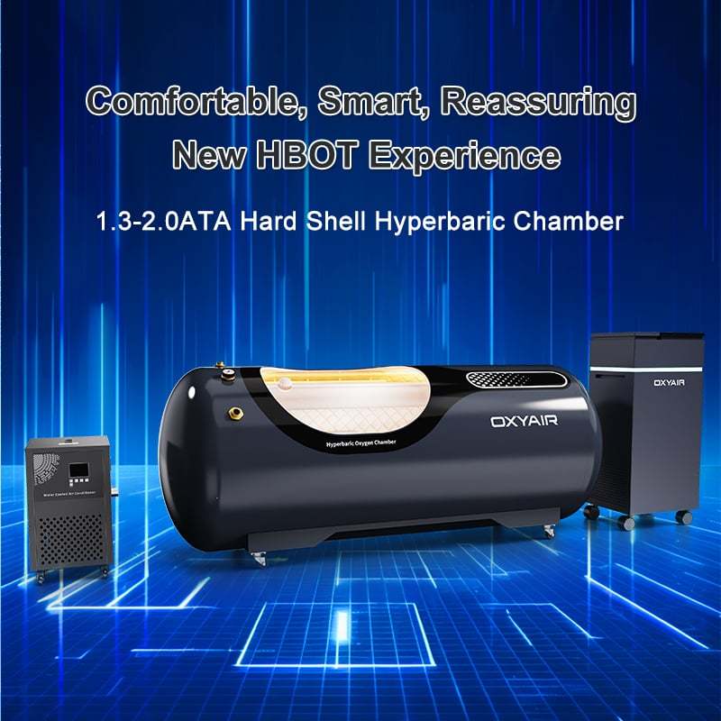 36″D OXYAIR 2.0 ATA Hard Shell Red Light Hyperbaric Chamber